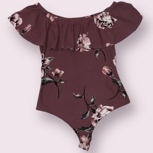 Floral Off the Shoulder Body Suit
